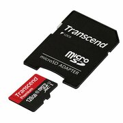Transcend128GBmicroSDHCClass10UHS-IwithSDadapter,400x,Upto:60MB/s