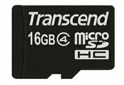 16GBMicroSDHC(Class4),SDadapter,Transcend"TS16GUSDHC4"(R/W:19/7MB/s)