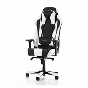 Gaming/OfficeChairDXRacerSentinelGC-S28-NW-J4,Black/White,PremiumPU&PVCleather+CarbonlookPVC,maxweightupto150kg/height180-205cm,Recline90°-120°,4DArmrests,Cushions,AluminumX2wheelbase,3"PUCaster,W-30.45kg