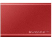 2.0TB(USB3.2/Type-C)SamsungPortableSSDT7,Red(85x57x8mm,58g,R/W:1050/1000MB/s)