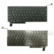 KeyboardAppleMacbookPro15"A1286(2009-2012)w/oframe"ENTER"-smallENG/RUBlack