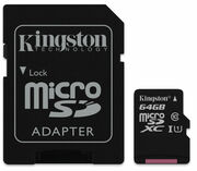 Kingston64GBmicroSDXCClass10UHS-IwithSDadapter,300x,Upto:45MB/s