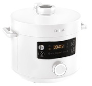 MulticookerTefalCY754130,1000W,5lceramiccontainerwithnon-sticksurface,21programs, pressurecooker,steamingpot,cookingbook,white