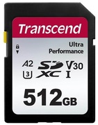 512GBSDXCCard(Class10)UHS-I,U3,Transcend340STS512GSDC340S(R/W:160/90MB/s)