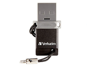 32GBUSBFlashDriveVerbatimDualDriveOTG32GB,Black,Micro-B/USB2.0,49843(memorieportabilaFlashUSB/внешнийнакопительфлешпамятьUSB)