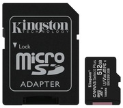 512GBMicroSD(Class10)UHS-I(U3)+SDadapter,KingstonCanvasSelect+"SDCS2/512GB"(100/85MB/s)