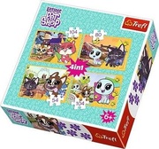 TreflPuzzles-"4in1"-Nicememories/Hasbro,LittlestPetShop