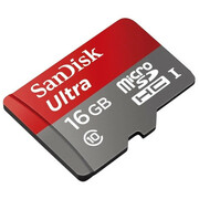 16GBmicroSDClass10UHS-I+SDadapterSanDiskUltra,300x,Upto:48MB/s