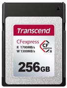 256GBCFexpress2.0TypeB(PCIe3.0x2,NVMe1.3),TranscendTS256GCFE820(R/W:1700/1300MB/s)