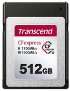 512GBCFexpress2.0TypeB(PCIe3.0x2,NVMe1.3),TranscendTS512GCFE820(R/W:1700/1000MB/s)