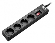 APCEssentialSurgeArrest4outlets,1meterpowercord,230VRussia,Black