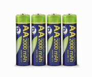 EnerGenieEG-BA-AA20R4-01Ni-MHrechargeableAAbatteries,2000mAh,4pcsblisterpack