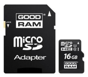 16GBmicroSDClass10U1UHS-I+SDadapterGoodramM1AA,600x,Upto:90MB/s