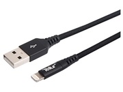 CabluTellurdedate,USB-LighthingMFiKevlar1m,(TLL155221),4A,negru
