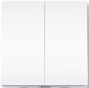 LightSwitchTP-LINKTapoS220,White,SmartLightSwitch/2-Gang1-Way,HubRequired(TapoH100),WorkwithTAPODevices,RemoteControl,VoiceControl,Schedule,AwayMode,GreatCompatibility,NoFlickering