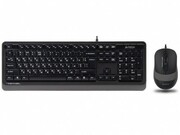 Keyboard&MouseA4TechF1010,LaserEngraving,SplashProof,1600dpi,4buttons,White/Grey,USB