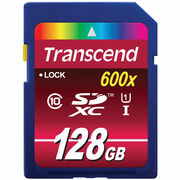 128GBSDXCCard(Class10)UHS-I,600X,Transcend"TS128GSDXC10U1"Ultimate(R/W:90/45MB/s)