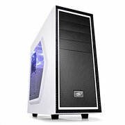 "CaseATXDeepcoolTESSERACTSW-WH,w/oPSU,White,2x12cmBlueLEDFansMotherboards:ATX/MICROATX/MINI-ITXMaterials:SPCC+PLASTIC+RUBBERCOATING(Panelthickness:0.7mm)Dimension(L?W?H):472*210*454mmNetWeight:Net.:4.97KGGross:6.12