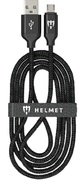 HelmetCableUSBtoType-CNylon2m,Black