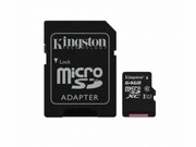 64GBmicroSDClass10UHS-IKingstonCanvasSelect,400x,Upto:80MB/s