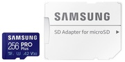 256GBMicroSD(Class10)UHS-I(U3)+SDadapter,SamsungPROPlusMB-MD256KA(R/W:160/120MB/s)