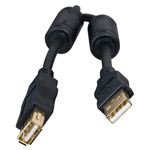 CableExtensionUSB2.0CCF-USB2-AMAF-10,Premiumquality,3m,USB2.0A-plugA-socket,withFerritecore,Black