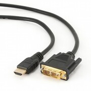 GembirdCC-HDMI-DVI-10cableHDMItoDVI,3m,male-male,GOLD,18+1pinsingle-link