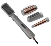 HairHotAirStylerBaBylissAS136E,1000W,2speedsettings,2attachmentsbrushes.concentrator,gray