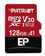 128GBPatriotEPSeriesMicroSDXCV30A1U3ExtremePerformance+AdapterMicroSD->SD,Read100MB/s,PEF128GEP31MCX(carddememorie/картапамяти)