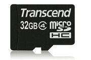 32GBMicroSDHC(Class4),SDadapter,Transcend"TS32GUSDHC4"(R/W:19/7MB/s)