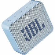 JBLGo2Cyan/BluetoothPortableSpeaker,3W(1x3W)RMS,BTType4.1,Frequencyresponse:180Hz–20kHz,IPX7Waterproof,Speakerphone,730mAhrechargeableLithium-ionbattery,3.5mmjackaudioinput,Batterylife(upto)5hr