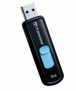 8GBUSBFlashDriveTranscend"JetFlash500",Black,Capless,Retail,USB2.0