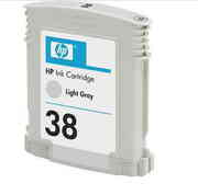 HP№38LightGreyPigmentInkCartridgewithViveraInk27ml