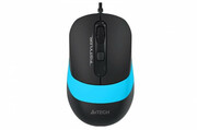 MouseA4TechFM10,Optical,600-1600dpi,4buttons,Ambidextrous,4-WayWheel,Black/Blue,USB