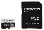 512GBMicroSD(Class10)UHS-I(U3)+SDadapter,TranscendTS256GUSD340S(V30,A2,R/W:160/125MB/s)