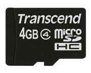 4GBMicroSDHC(Class4),Transcend"TS4GUSDC4"(R/W:19/5MB/s)