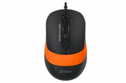 MouseA4TechFM10,Optical,600-1600dpi,4buttons,Ambidextrous,4-WayWheel,Black/Orange,USB