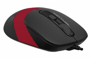 MouseA4TechFM10,Optical,600-1600dpi,4buttons,Ambidextrous,4-WayWheel,Black/Red,USB