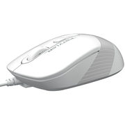 MouseA4TechFM10,Optical,600-1600dpi,4buttons,Ambidextrous,4-WayWheel,White/Grey,USB