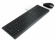 Keyboard&MouseLenovoEssential,Thinprofile,Spill-resistant,Quietkeys,Durable,Black,USB