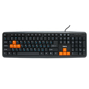 КлавиатураDialogKS-020Ublack-orange,USB
