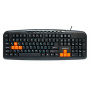 КлавиатураNakatomiNavigatorKN-11U,USB,black-orange