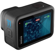 ActionCameraGoProHERO11Black,Photo-VideoResolutions:27MP/5.3K60+2.7K240,8xslow-motion,waterproof10m,voicecontrol,3xmicrophones,hypersmooth5.0,Livestreaming,Timewarp3.0,HDR,GPS,Wi-Fi,Bluetooth,microSD,microHDMI,USB-C,3.5mm,Ba