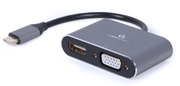 AdapterType-CtoHDMI&VGAsocketsCablexpert,HDMI4K(30Hz),A-USB3C-HDMIVGA-01