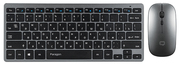 WirelessKeyboard&MouseQumoParagon,Ultra-thin,Compact,Fnkey,Rechargeable,2.4Ghz,Silver