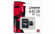 KingstonSDC10G2/64GBmicroSDHC(Class10UHS-I)+AdapterMicroSD->SD(carddememorie/картапамяти)