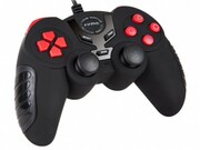 MARVO"GT-004",VibrationGamePad,15buttons,2sticks,Ergonomicdesign,Softsweat-resistantsurfacecoating,PCWin7,8,10compatible,USB,Black/Red