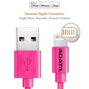 Sync&ChargeLightningcableADATA,Pink,AppleMFicertified,100cm,Plastic,HighQuality