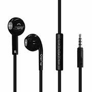 PuroIPHF17BLKStereoEarphoneFlatCableW/answerCallButton+Mic+ClipBlack