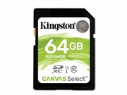 Kingston64GBSDHCCanvasSelectClass10UHS-I,400x,Upto:80MB/s